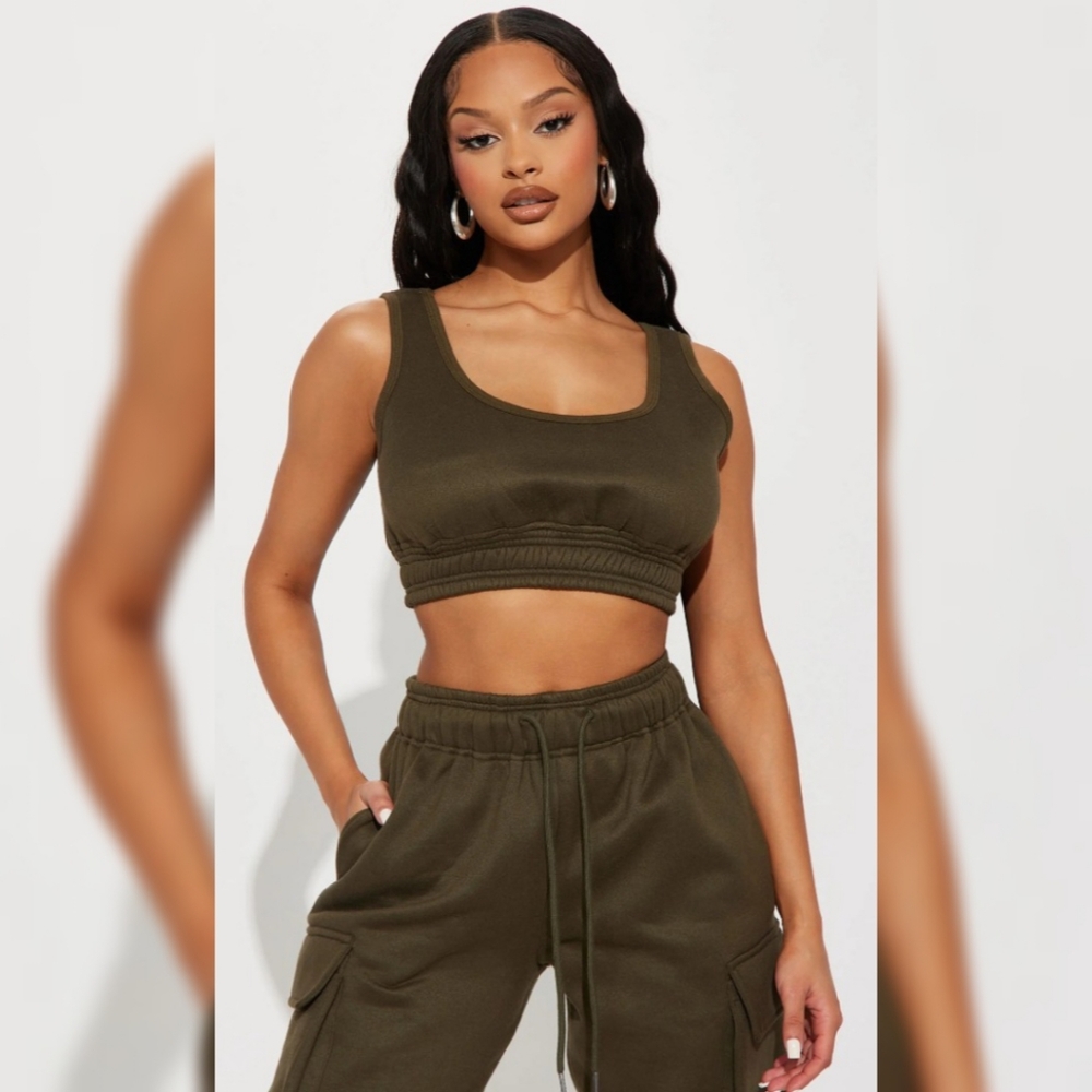 Cropped Fleece Top